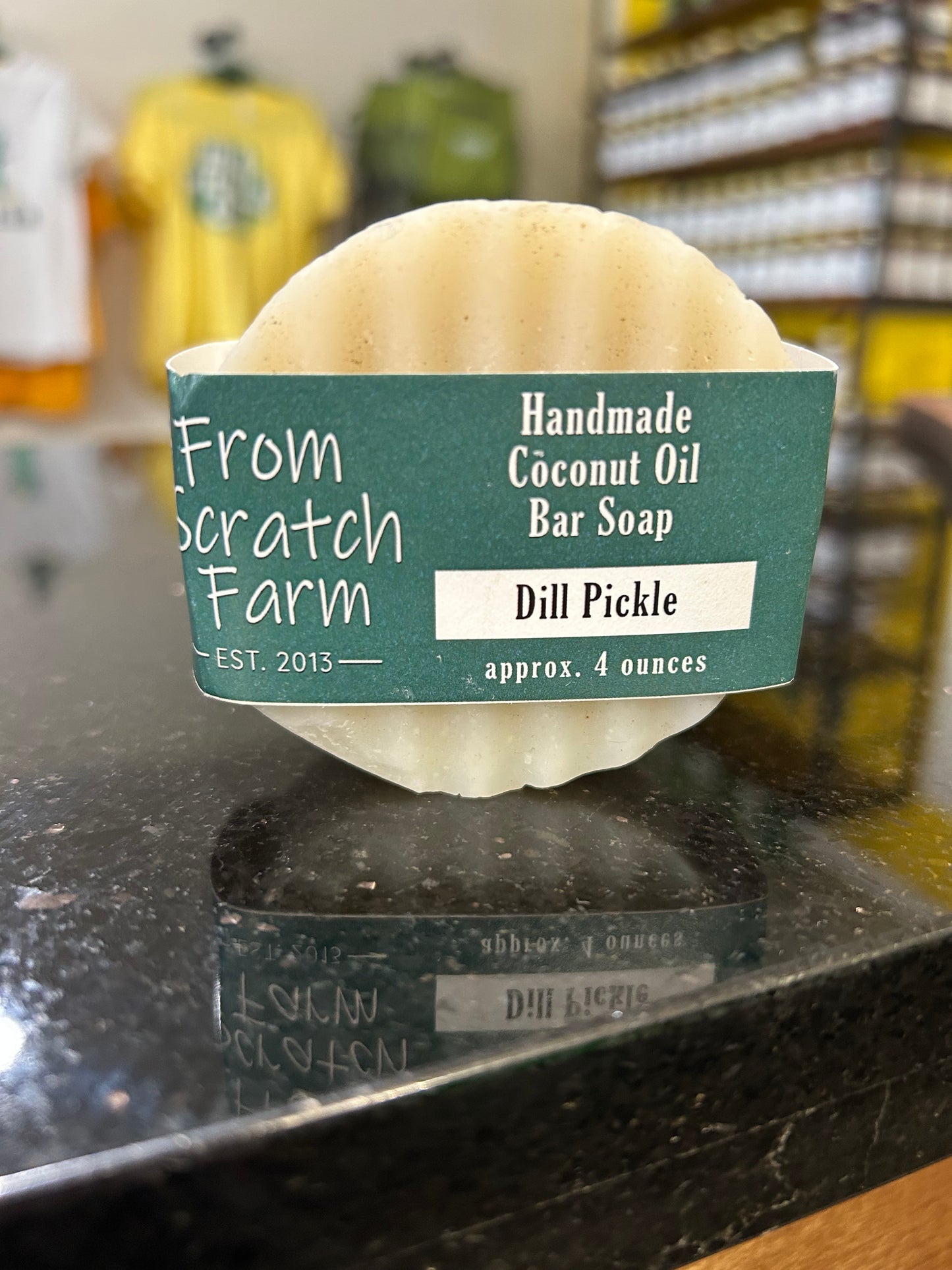 Handmade Coconut Oil Bar Soap Dill Pickle