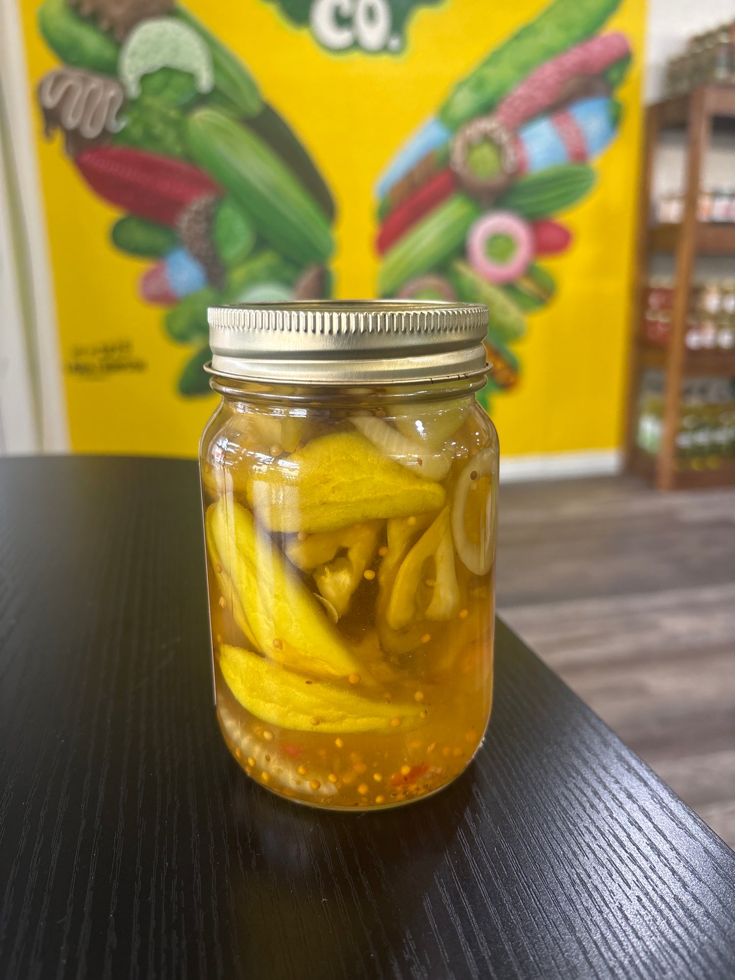 Hunzicker’s Sweet Pickled Green Tomatoes