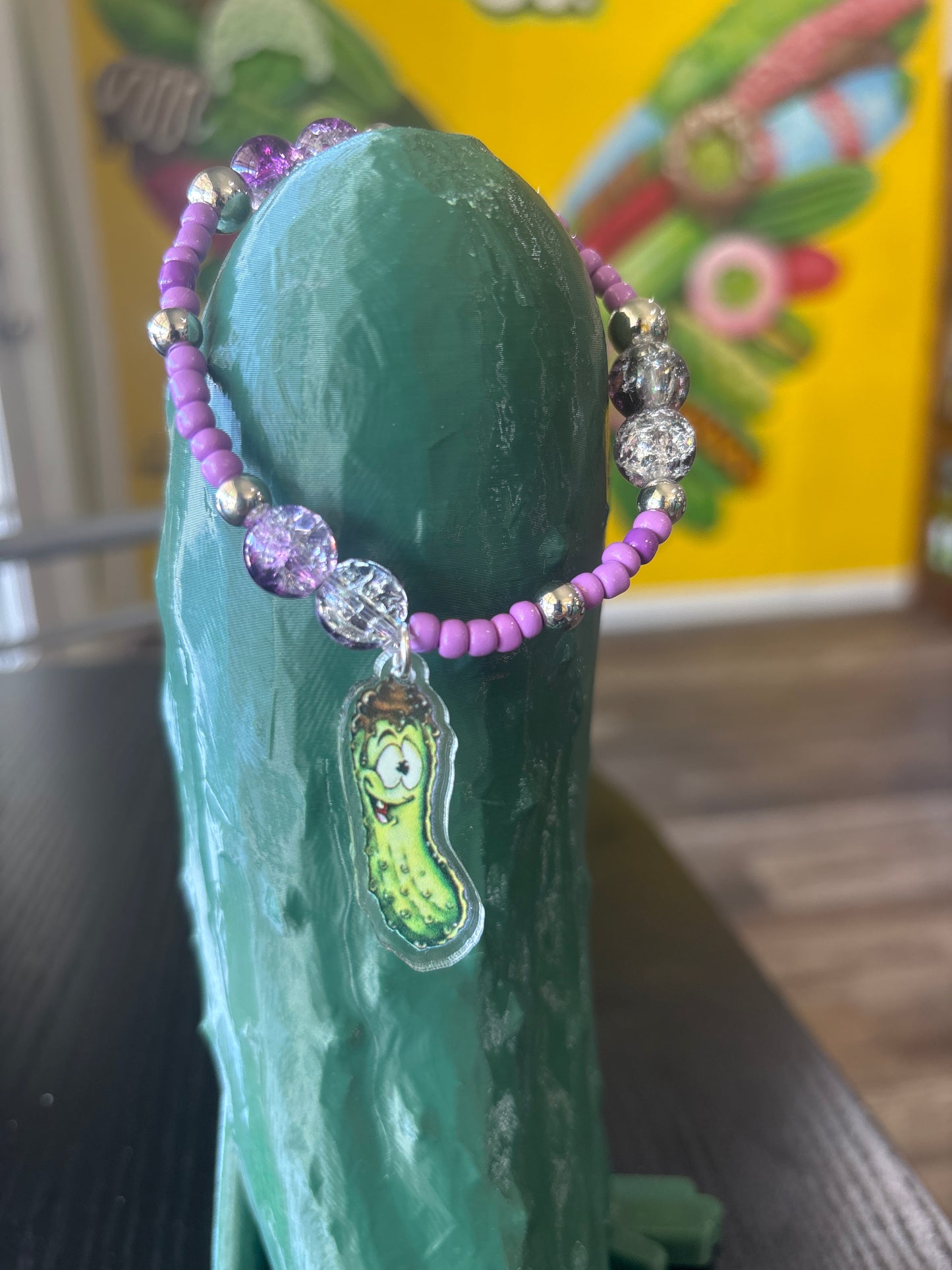 Pickle Beaded Bracelet