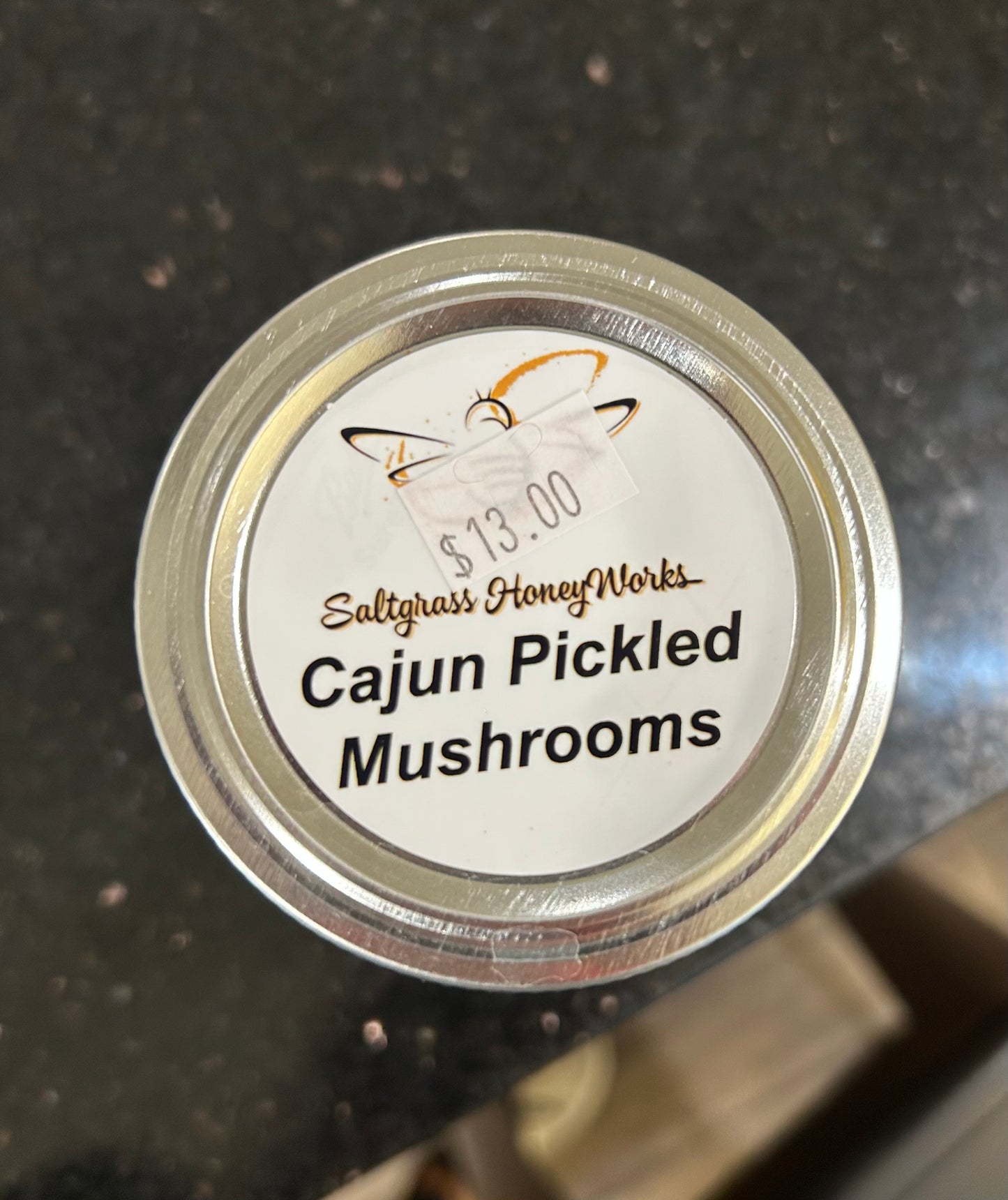 Saltgrass HoneyWorks Cajun Pickled Mushrooms