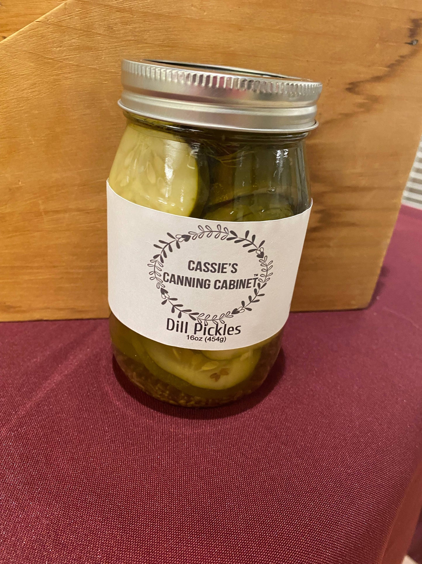 Cassie's Canning Cabinet Dill Pickles