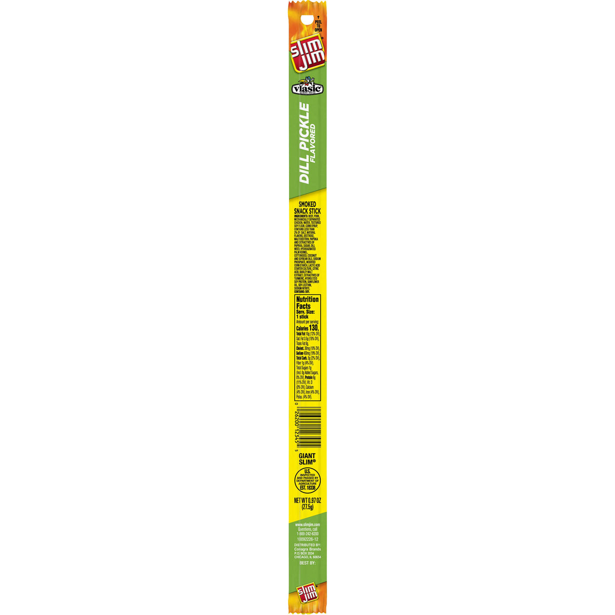 Slim Jim Giant Dill Pickle 24ct