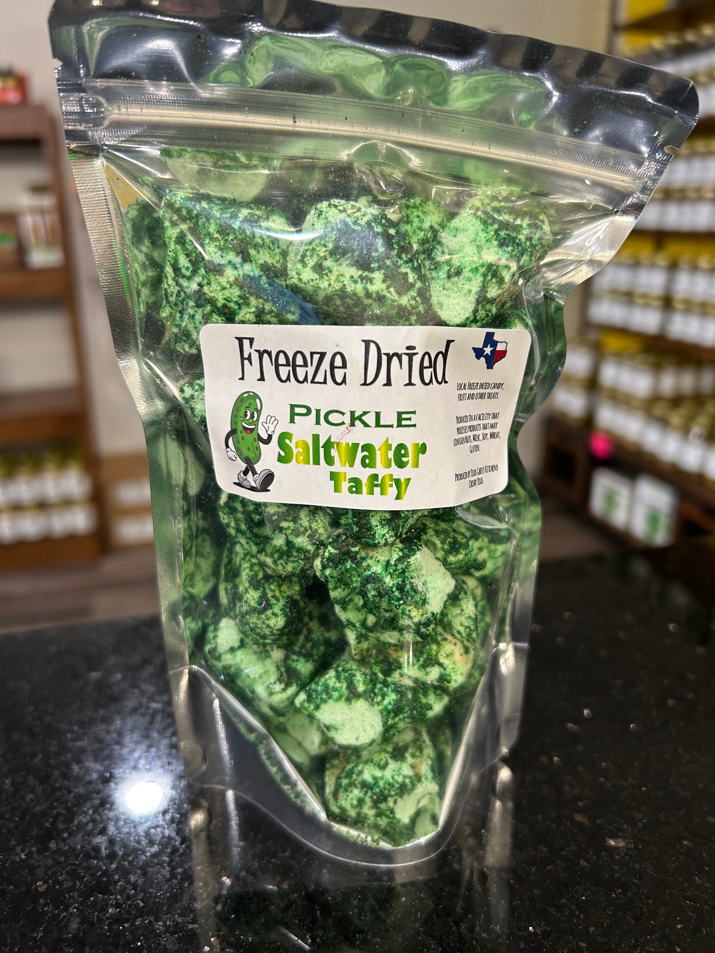 Freeze Dried Pickle Saltwater Taffy