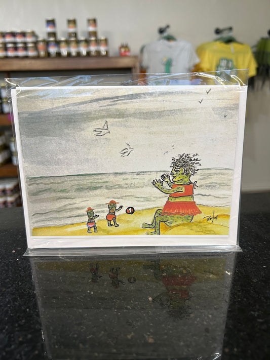 Watercolor Pickle Themed Cards