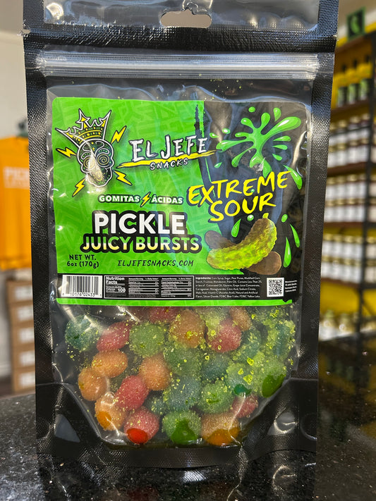 El Jefe Extreme Sour Pickle Juicy Bursts