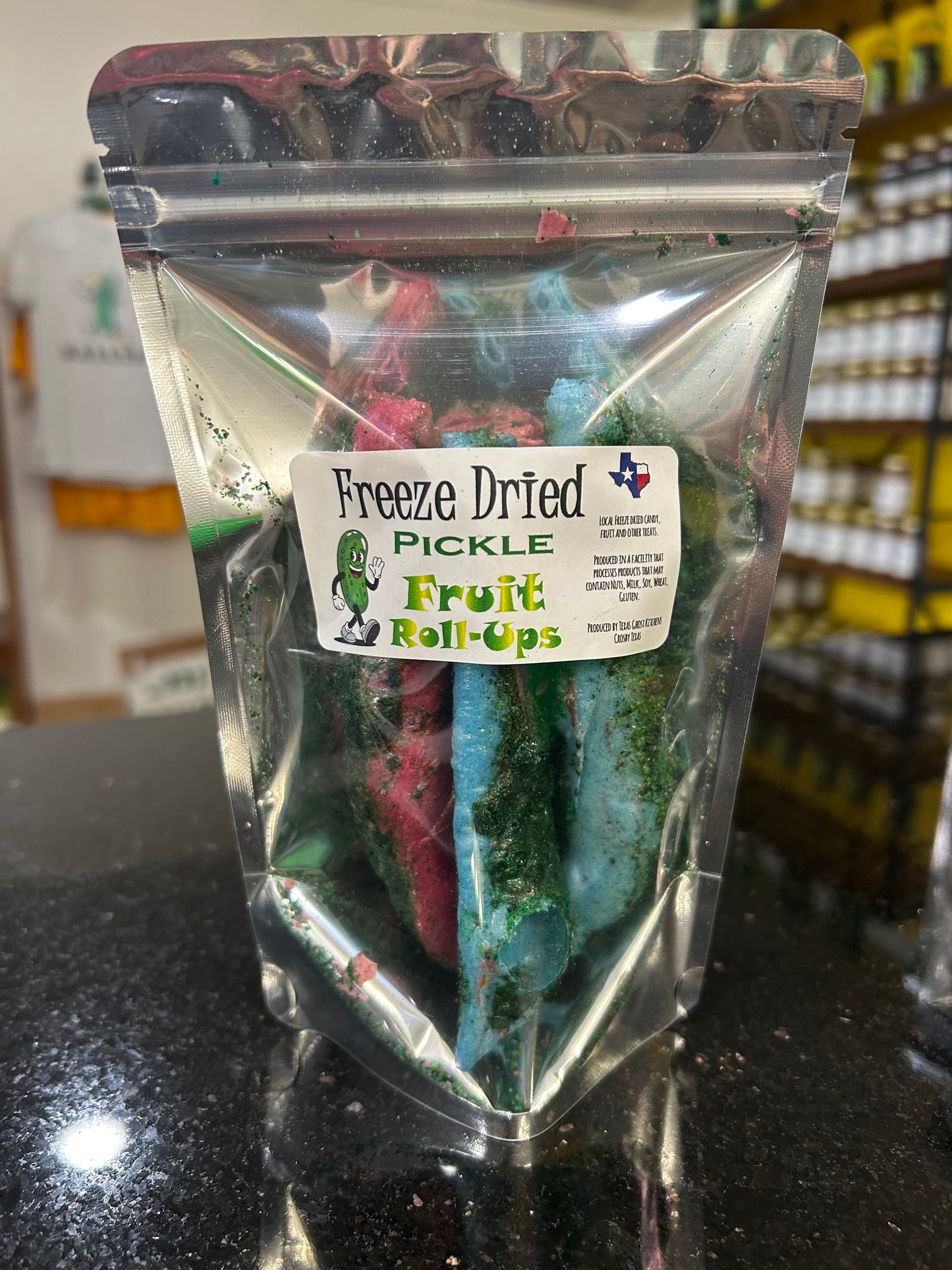 Freeze Dried Pickle Fruit roll-ups