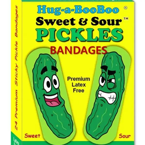 "Sweet & Sour Pickles!" Premium Novelty Bandages 24CT Box