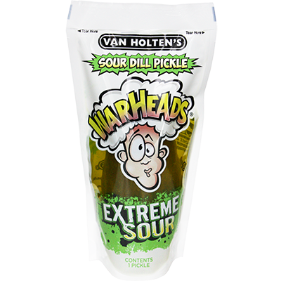 Van Holten's Warheads Extreme Sour Pickle-In-A-Pouch,