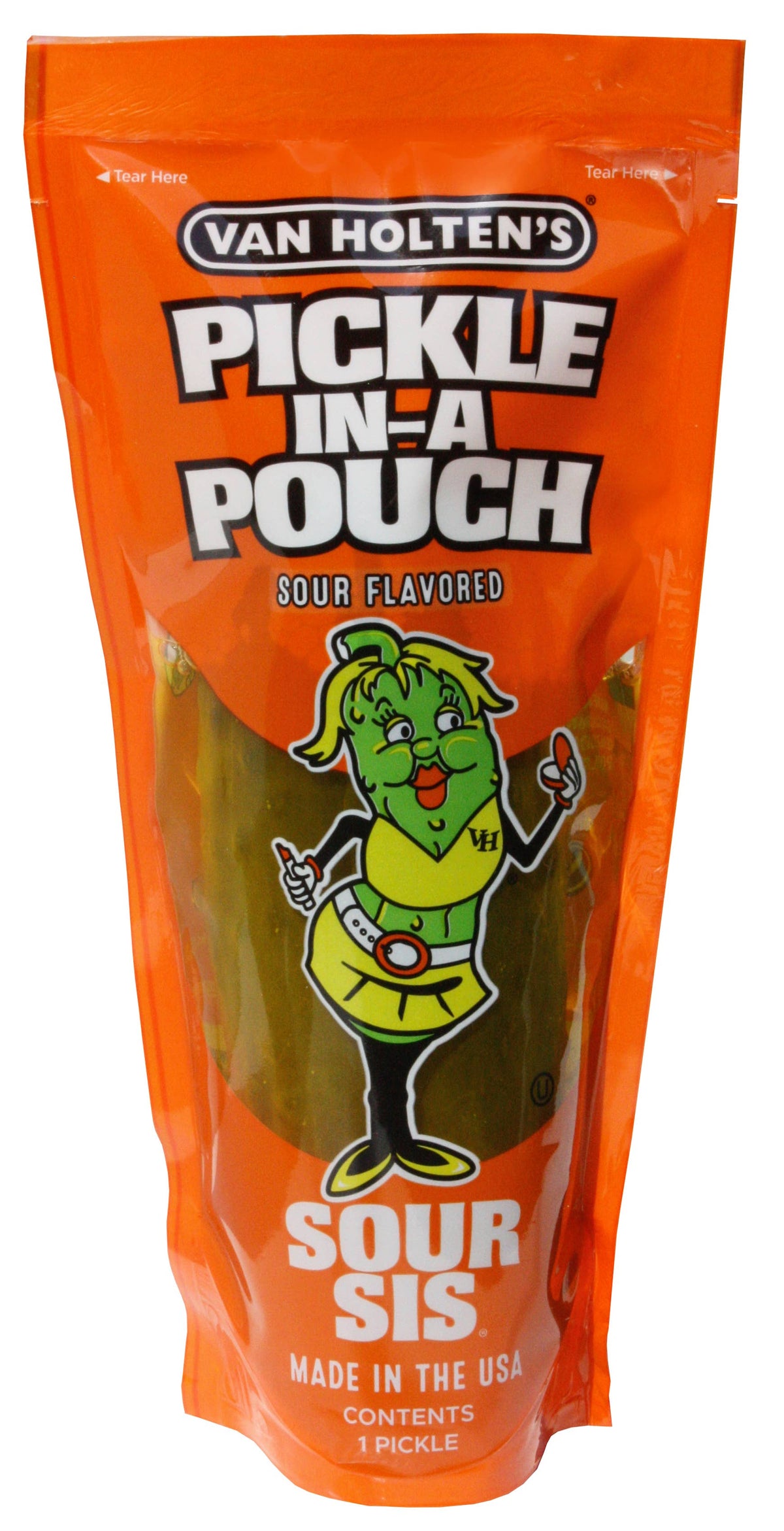 Van Holten's Sour Sis Pickle-In-A-Pouch,