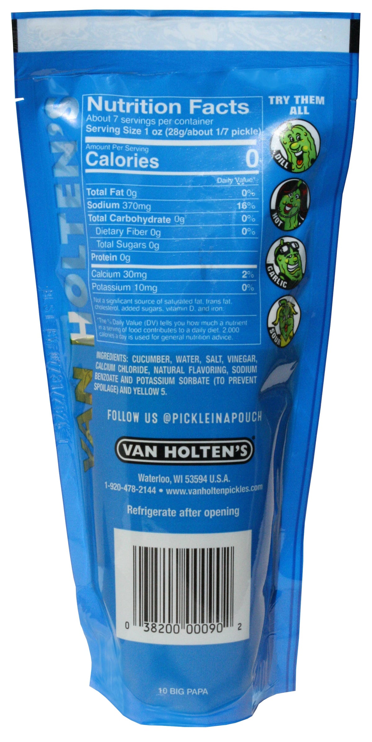 Van Holten's Big Papa Pickle-In-A-Pouch,