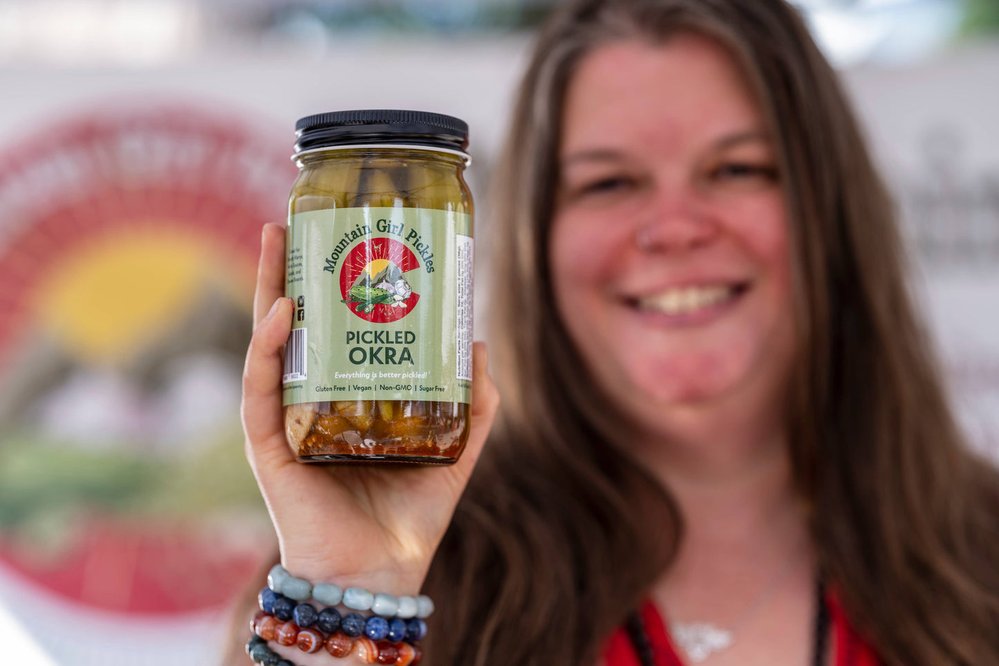Pickled Okra: 16 oz.