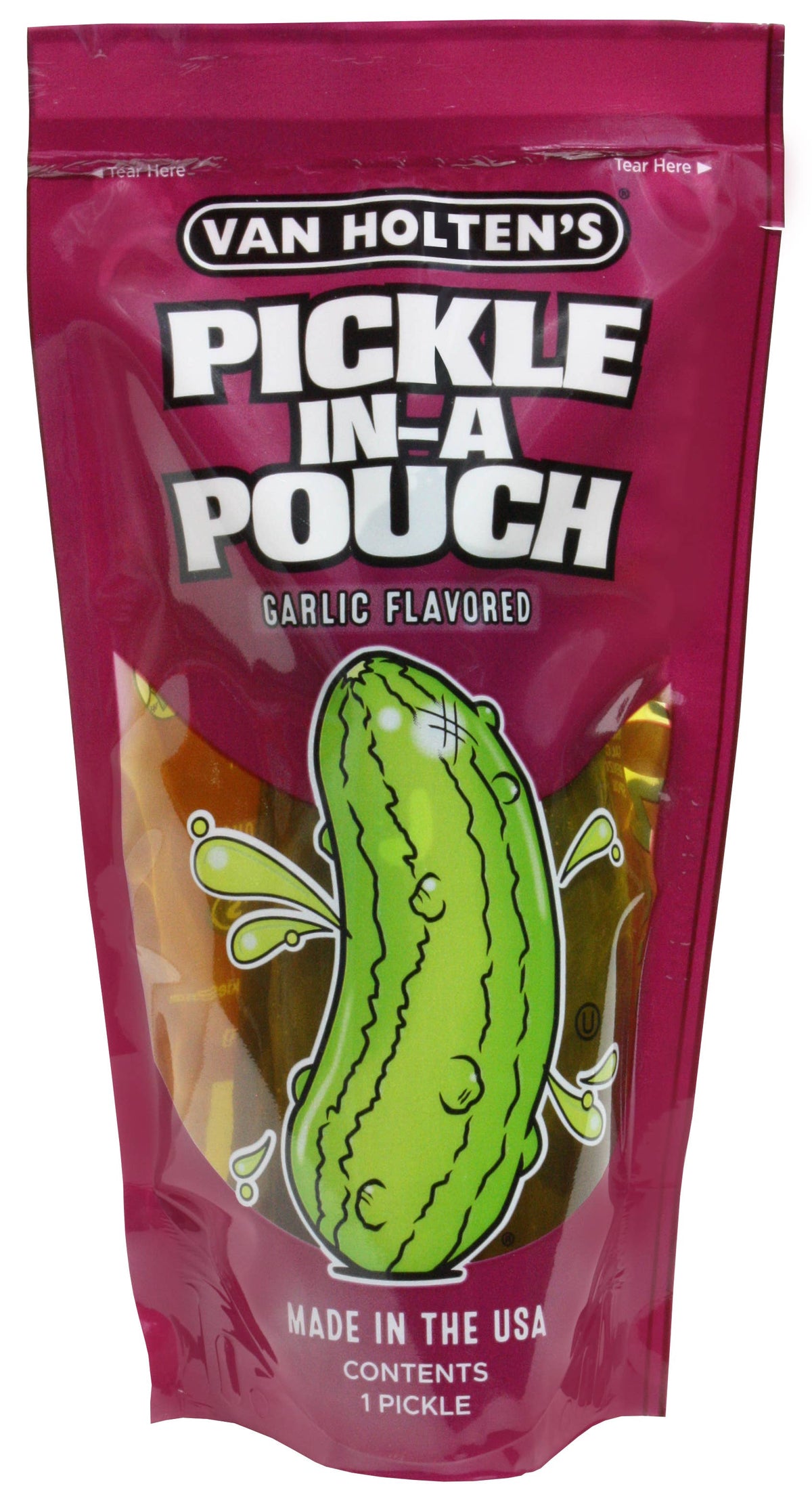 Van Holten's Large Kosher Garlic Pickle-In-A-Pouch