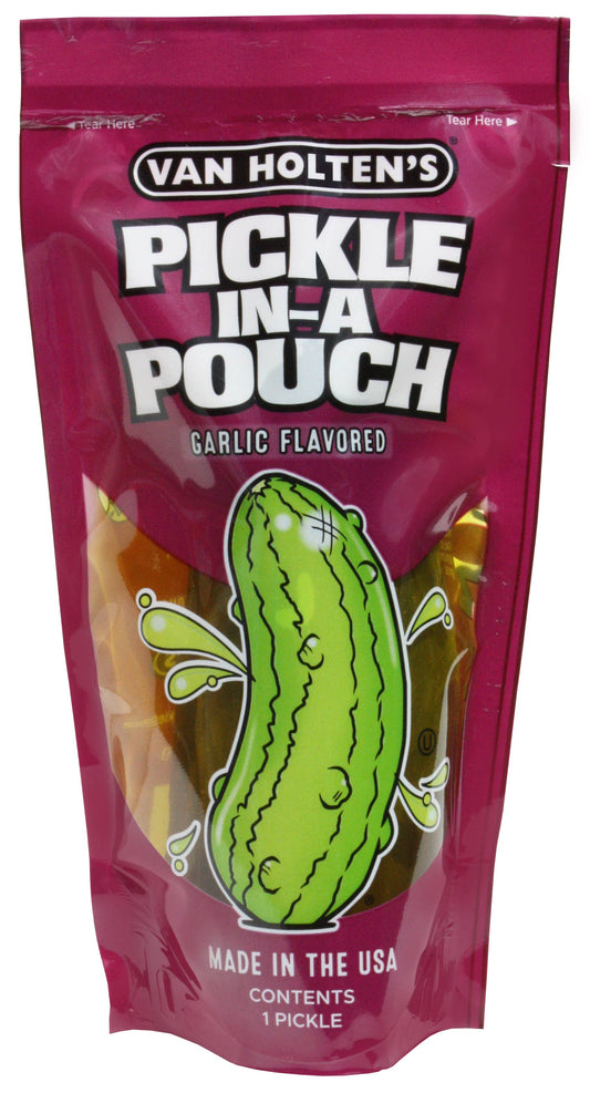 Van Holten's Large Kosher Garlic Pickle-In-A-Pouch