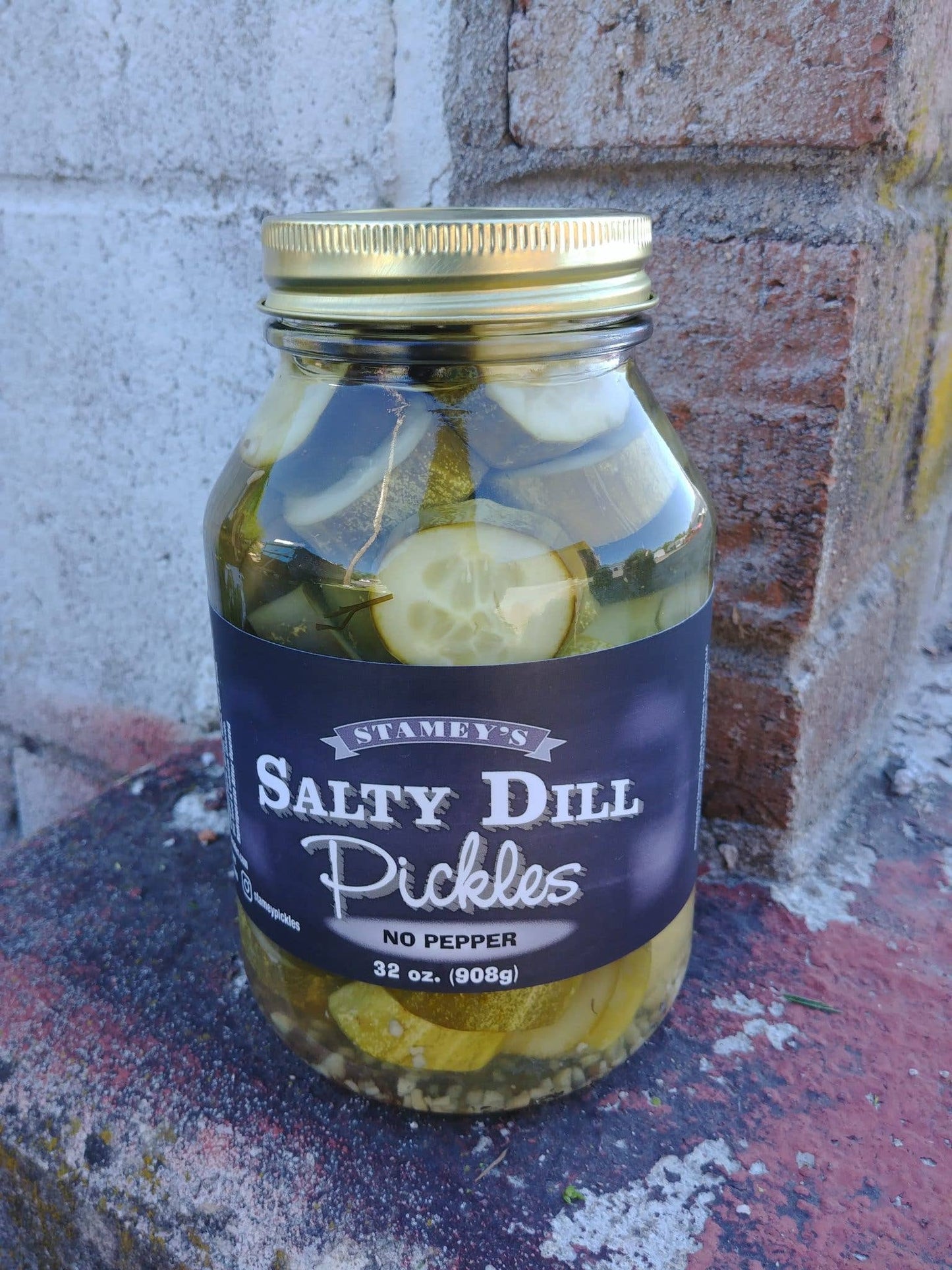 No Pepper Pickles: Quart