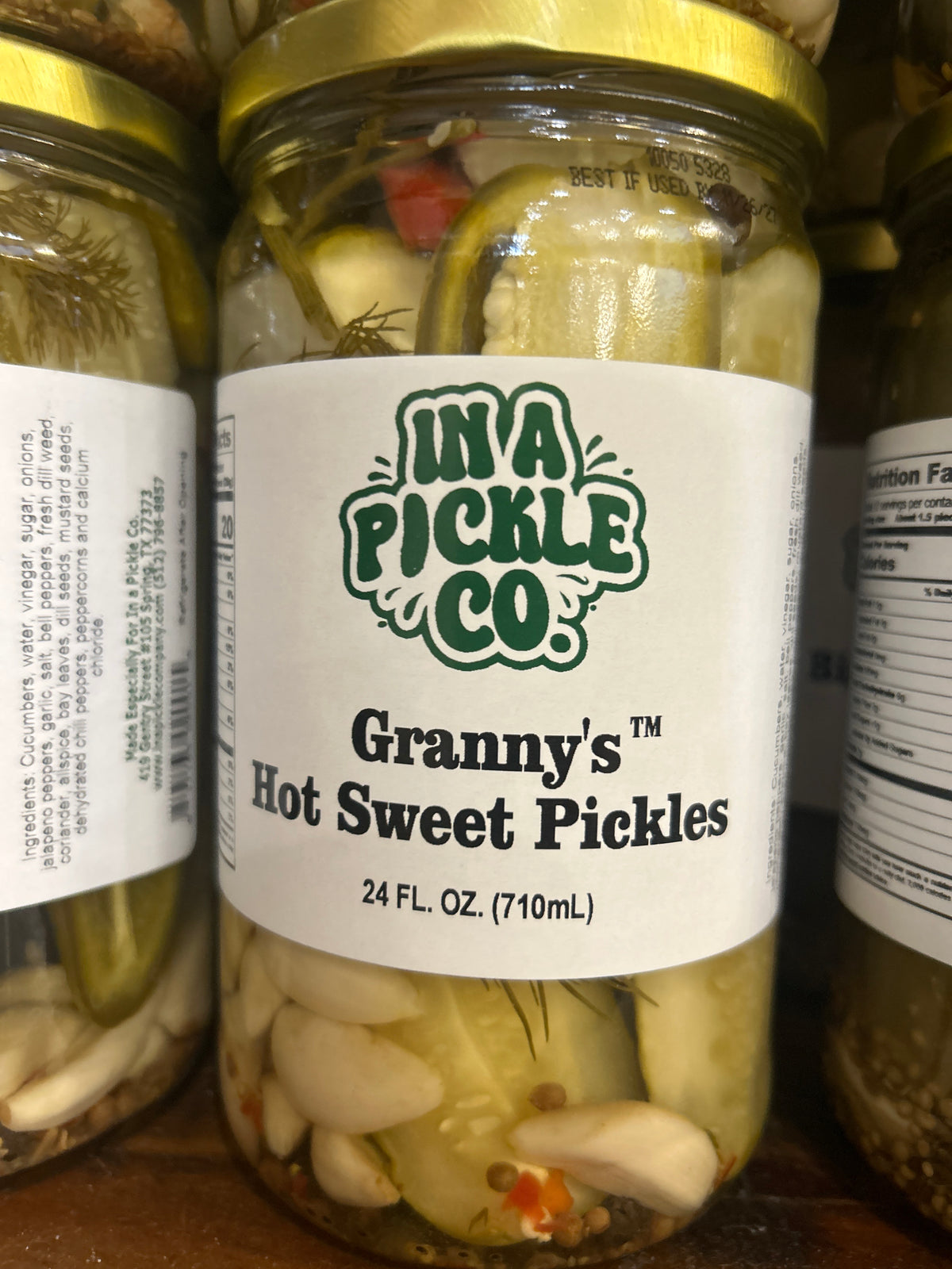 In A Pickle CO Granny's Hot Sweet Pickles