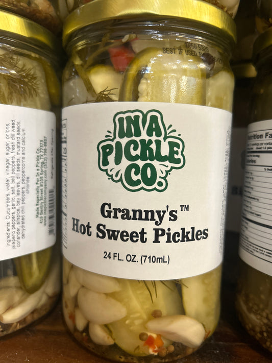 In A Pickle CO Granny's Hot Sweet Pickles