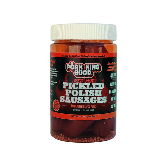 Pork King Good Red Hot Pickled Polish Sausage
