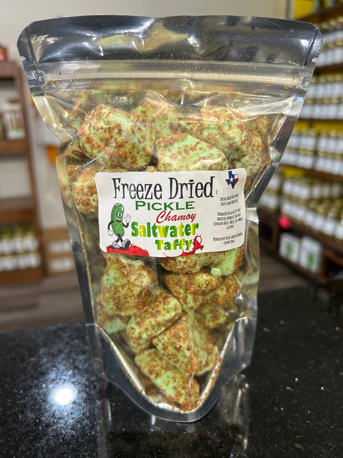 Freeze Dried Pickle Chamoy Saltwater Taffy