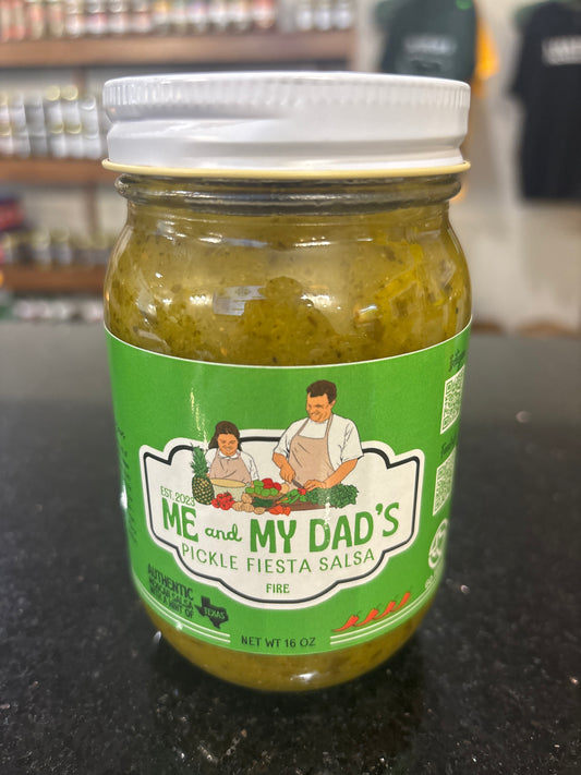 Me and My Dad’s Pickle Fiesta Salsa Fire/ Spicy