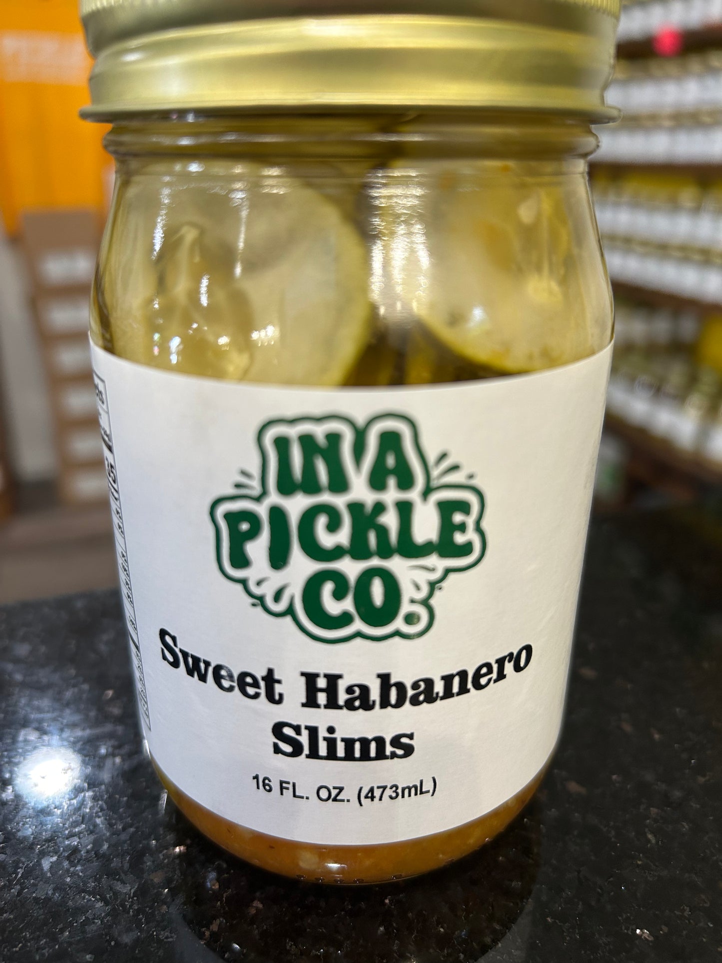 In A Pickle CO Sweet Habanero Slim Pickles