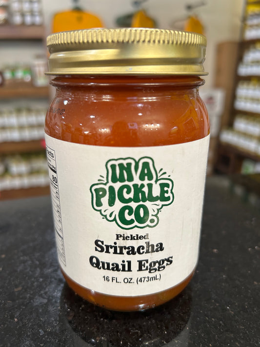 In A Pickle CO Sriracha Pickled Quail Eggs