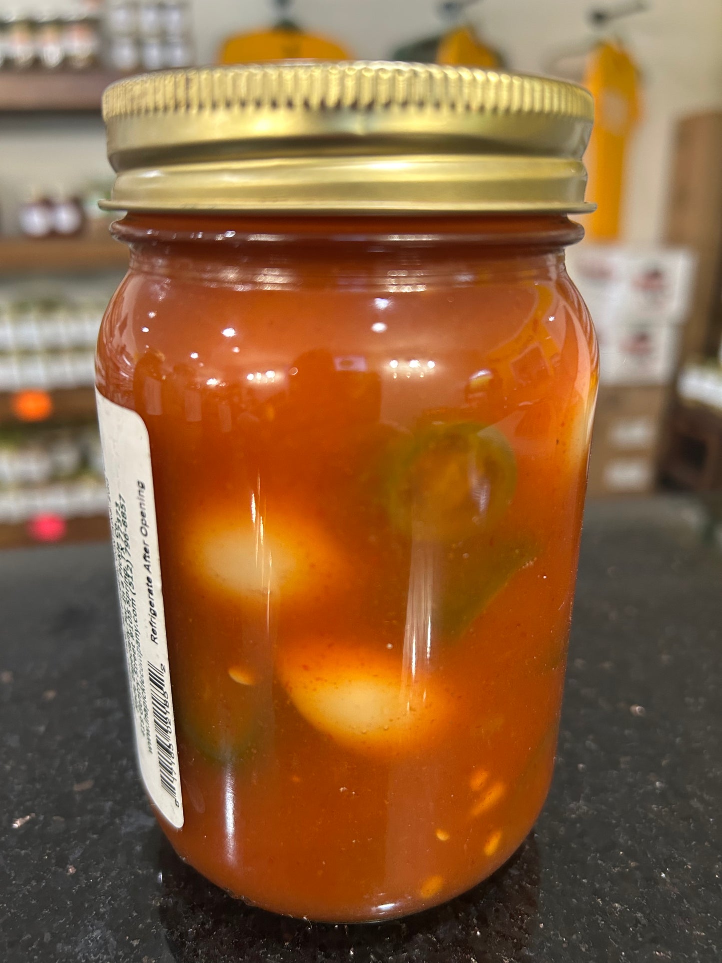 In A Pickle CO Sriracha Pickled Quail Eggs