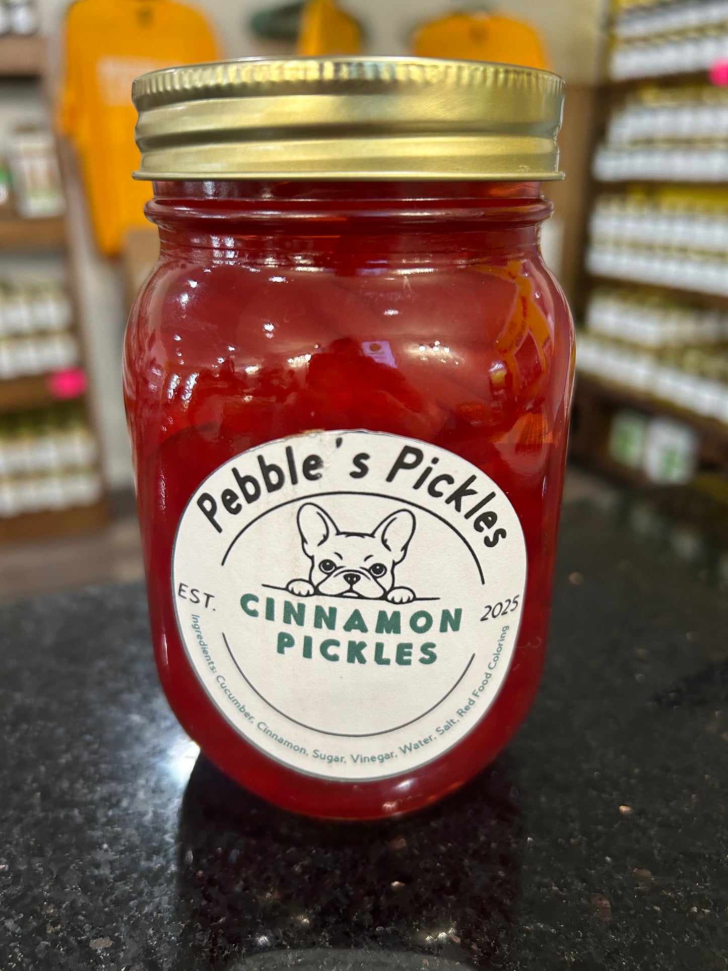 Pebble's Pickles Cinnamon Pickles