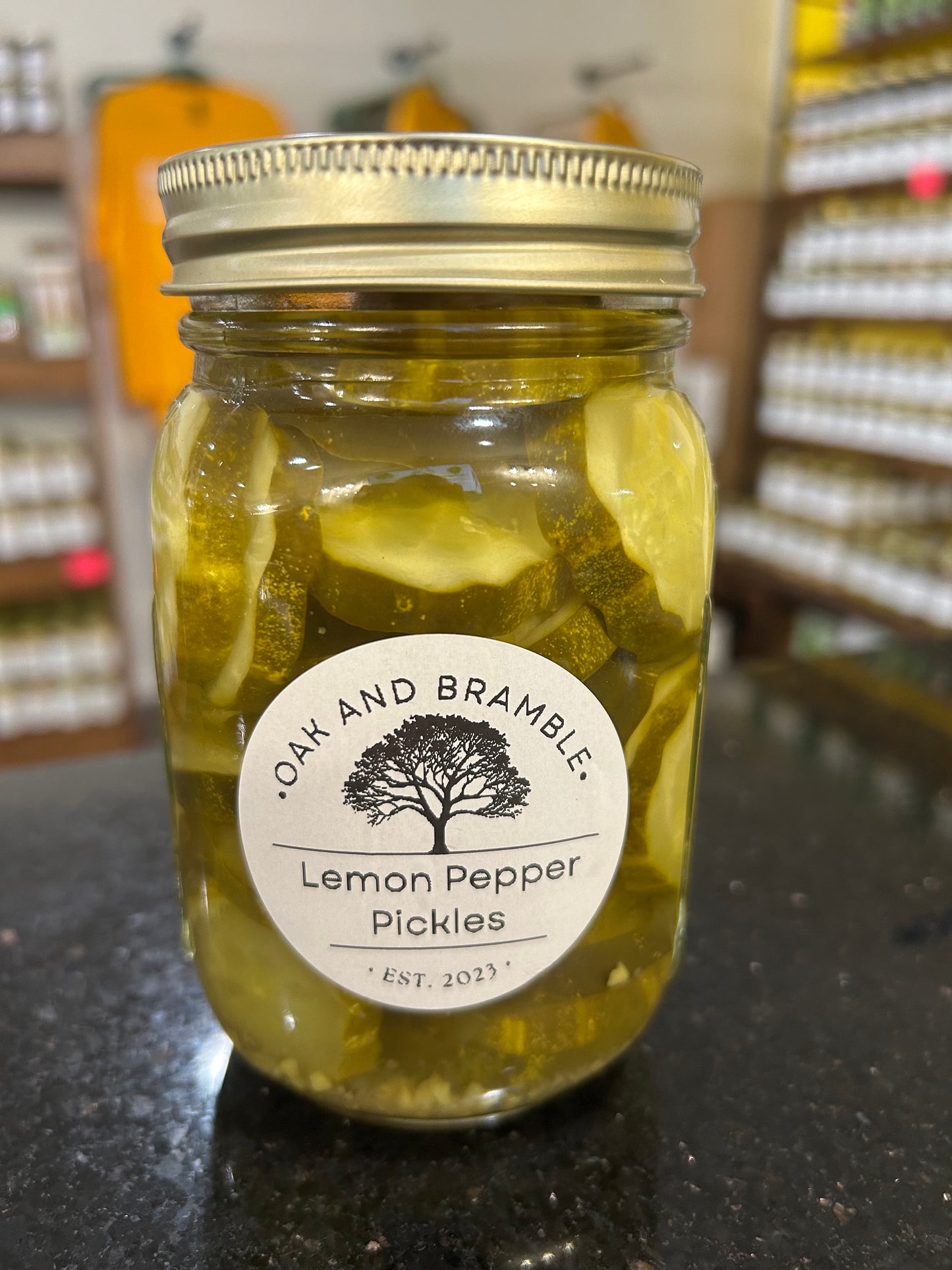 Oak And Bramble Lemon Pepper Pickles