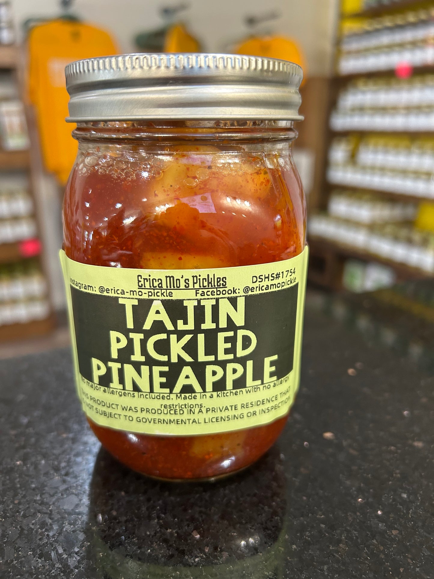 Erica Mo's Pickles - Tajin Pickled Pineapple