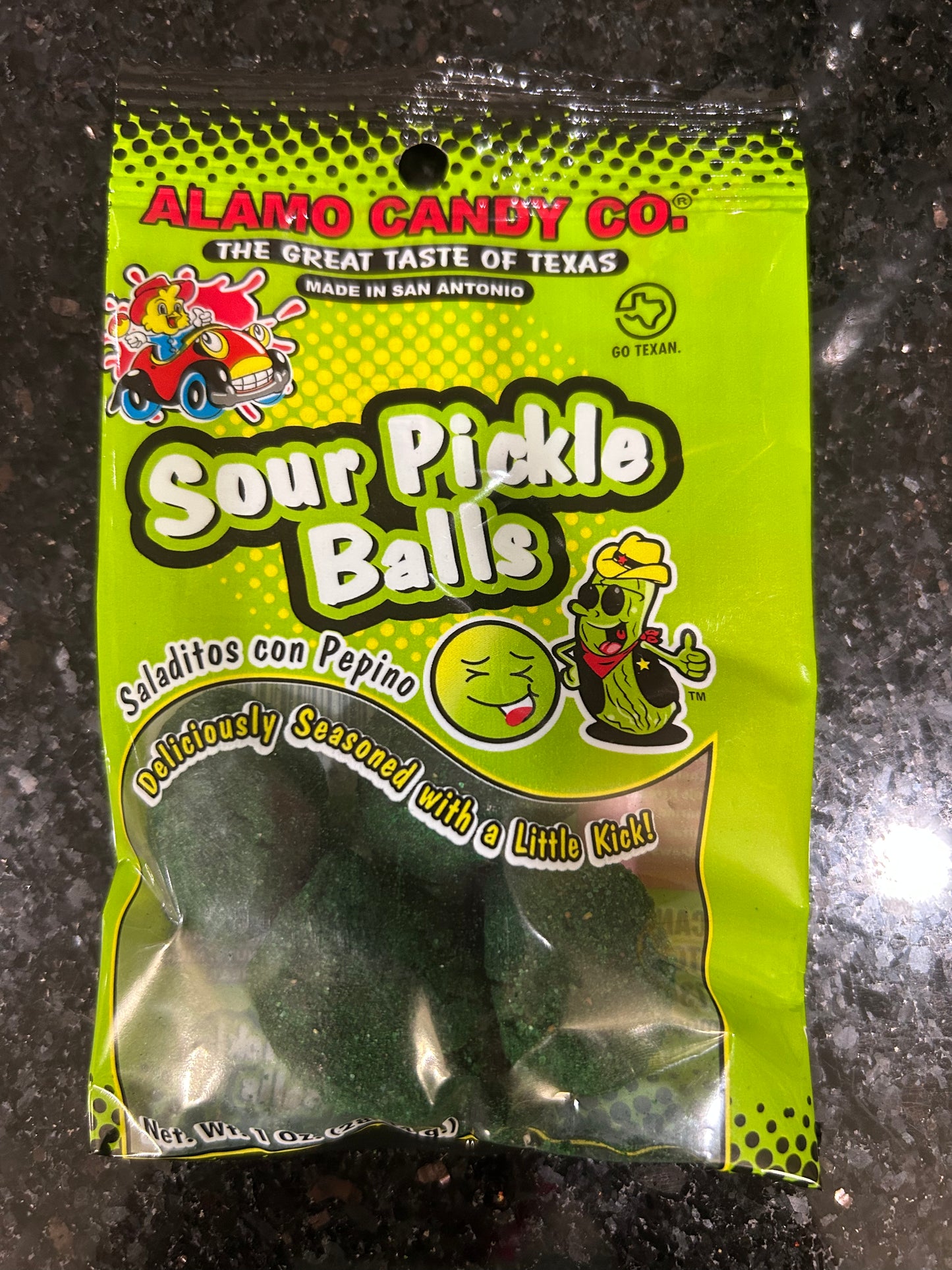 Alamo Candy CO. Sour Pickle Balls