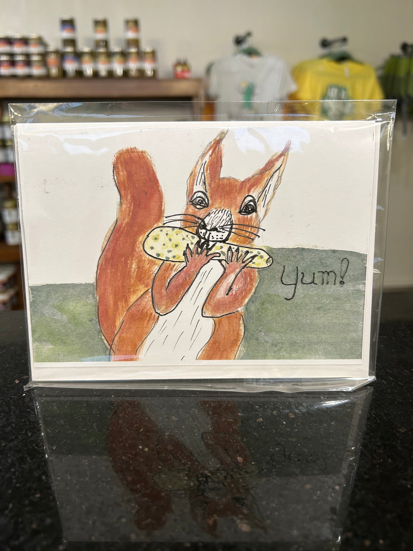 Watercolor Pickle Themed Cards
