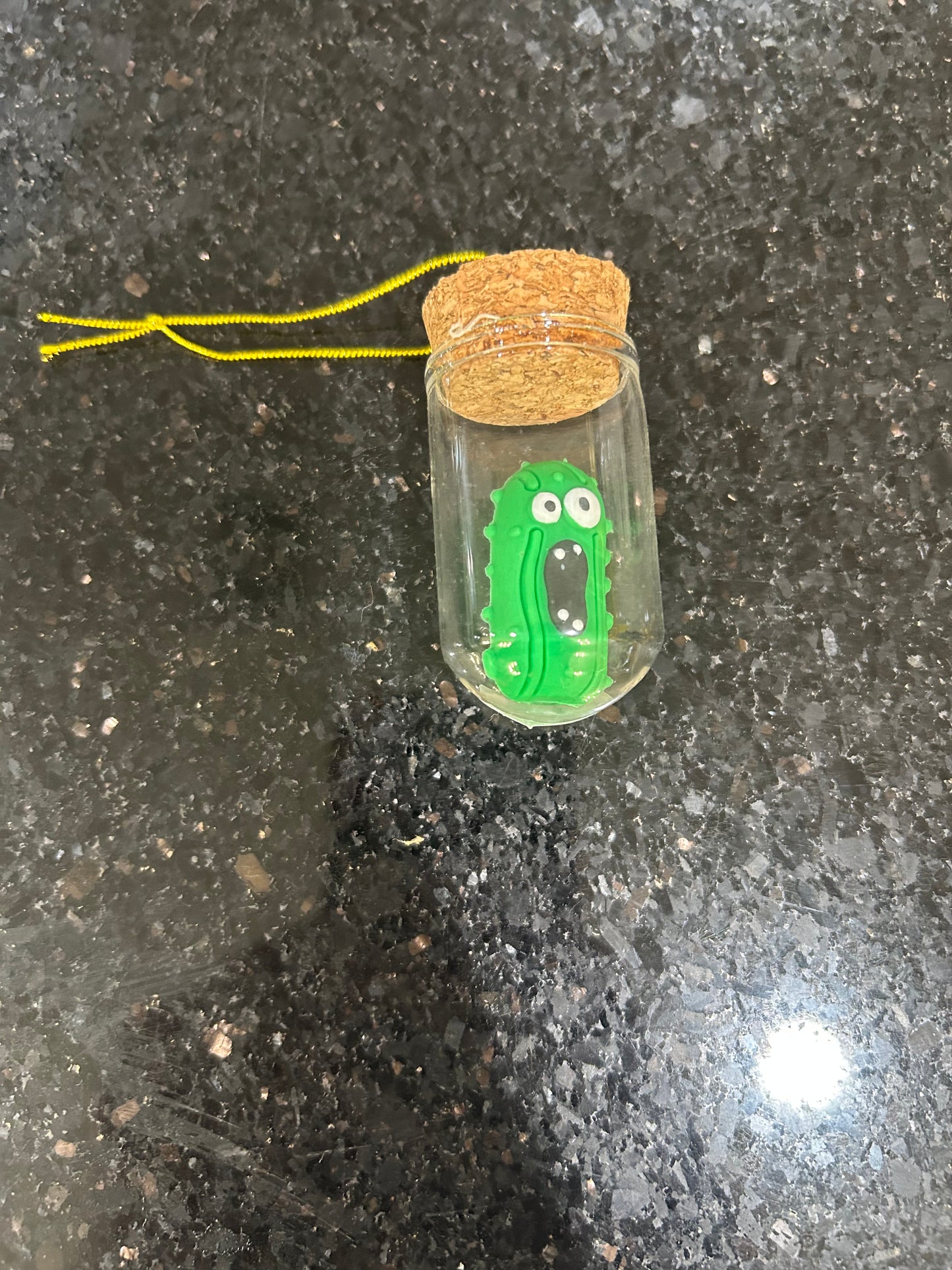 Green Pickle In A Jar Ornament