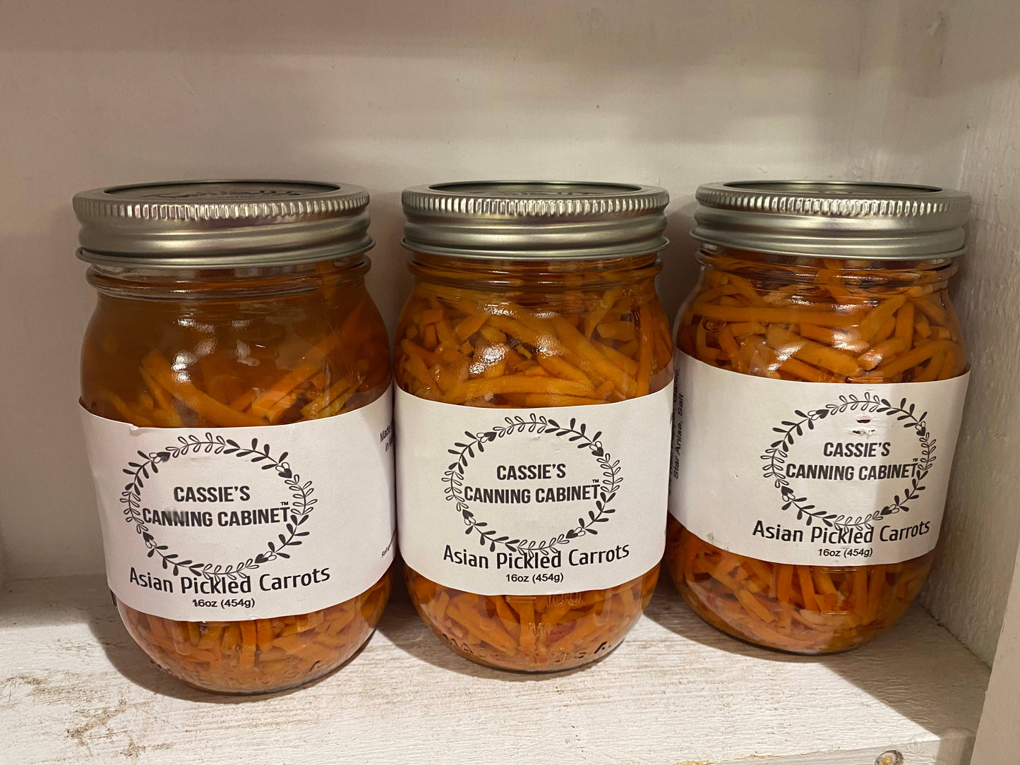 Cassie's Canning Cabinet Asian Pickled Carrots