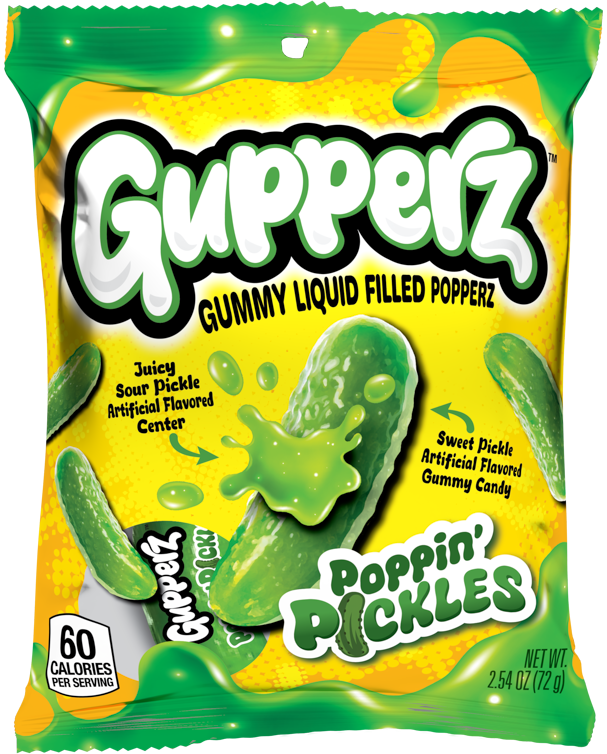 Gupperz Poppin' Pickles, 2.54oz, 12ct