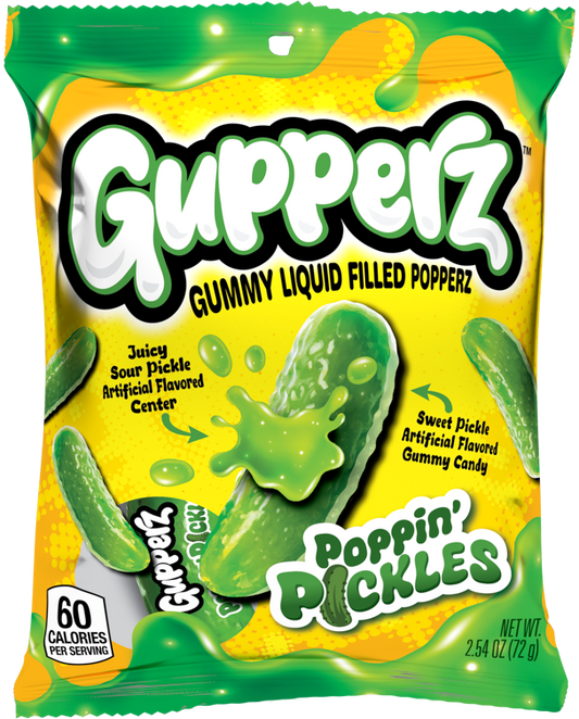 Gupperz Poppin' Pickles, 2.54oz, 12ct