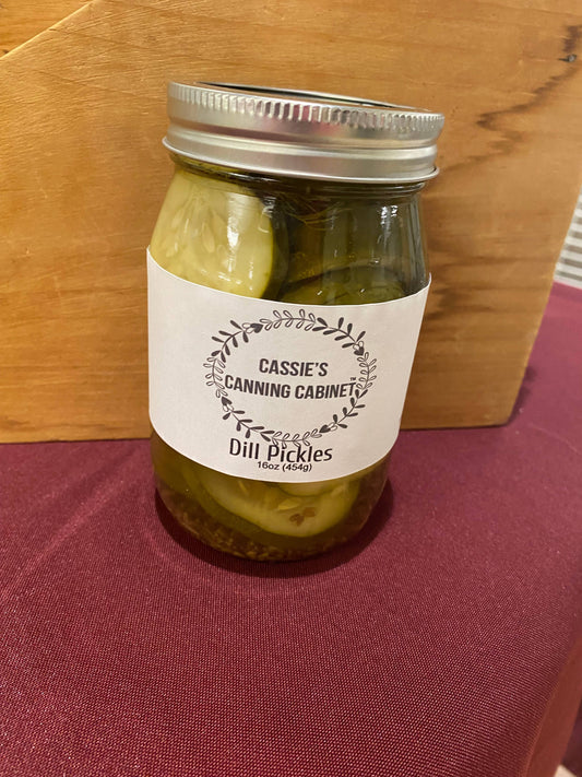 Cassie's Canning Cabinet Dill Pickles