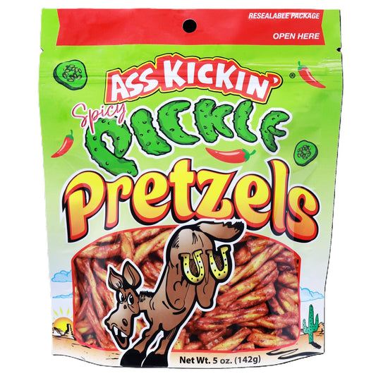 Ass Kickin' Pretzels - Spicy Pickle, 5oz, 12ct