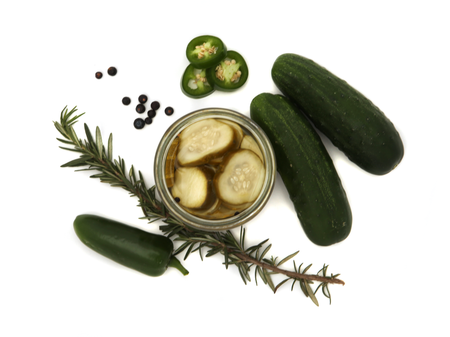 Pickles Under The Ginfluence - Pickles brined with gin