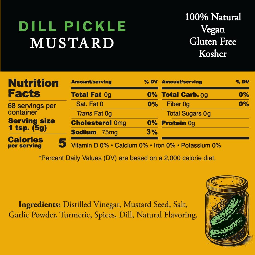 Dill Pickle Mustard squeeze