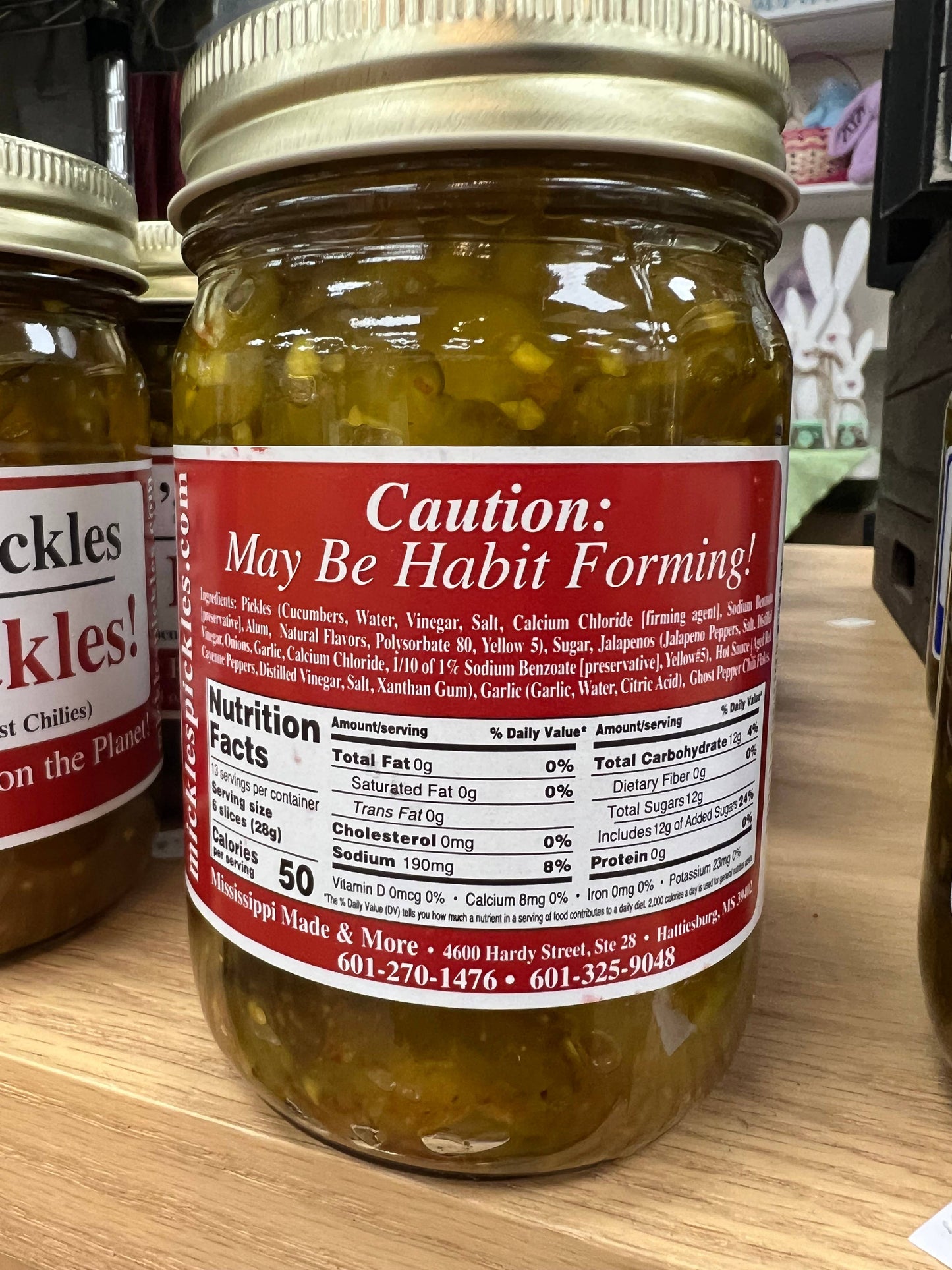 Ghost Mickle's Pickles 12oz Jar