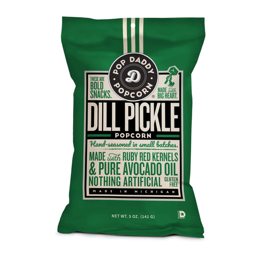 Pop Daddy – Dill Pickle Flavored Popcorn 5.0oz