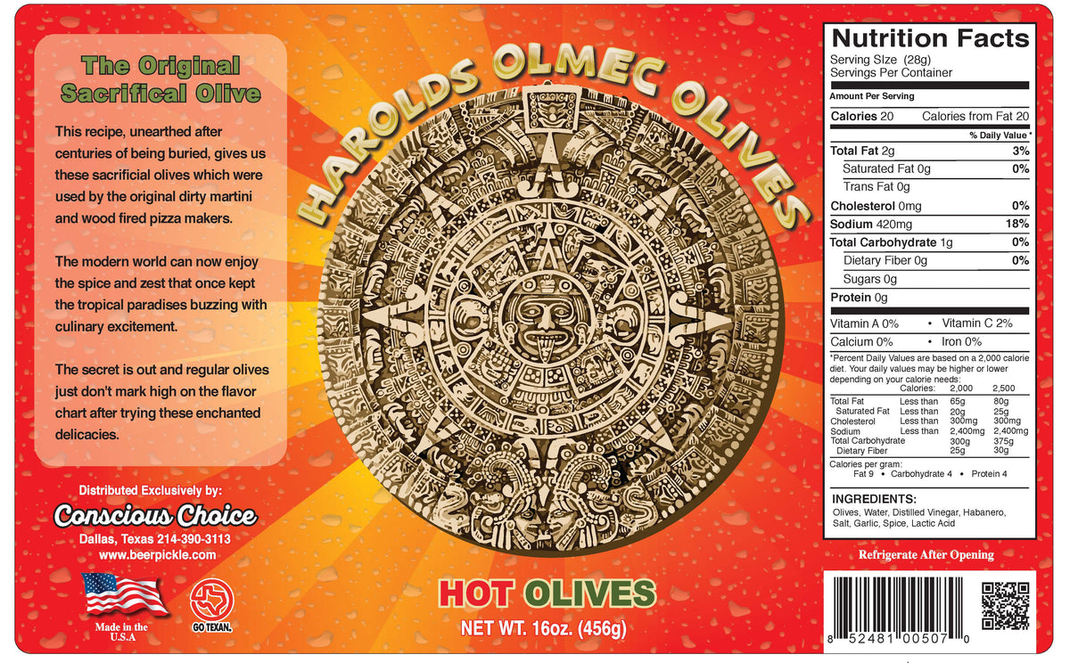 Harold’s - OLMEC Spicy Olives