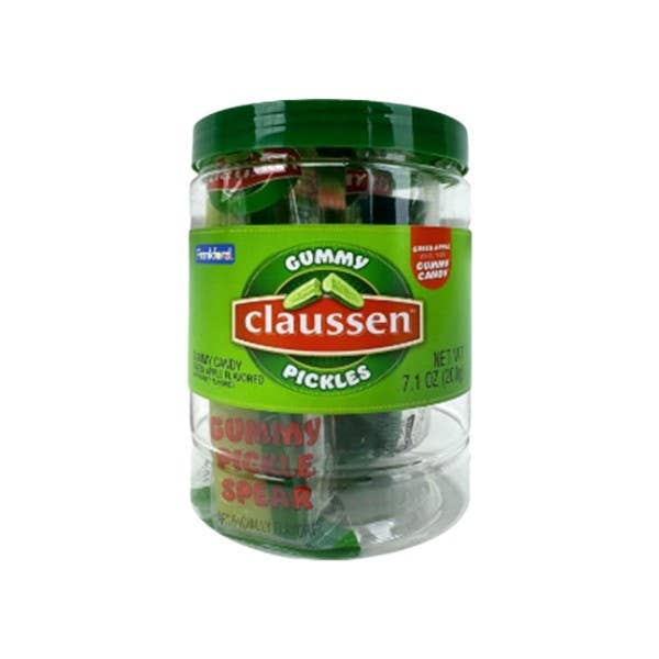 Claussen Gummy Pickle Spears 7.1oz Jar, 6ct