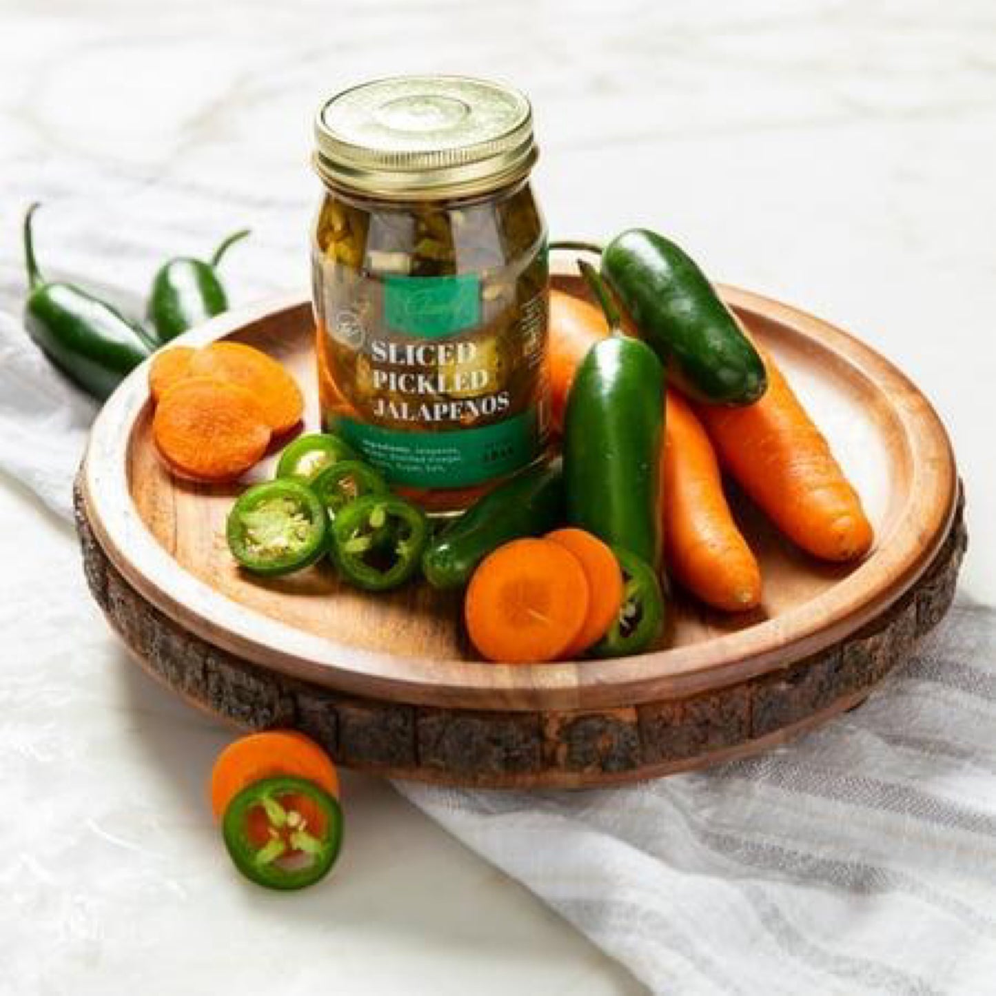 Clawtel Ranch Sliced Pickled Jalapenos 16oz jar