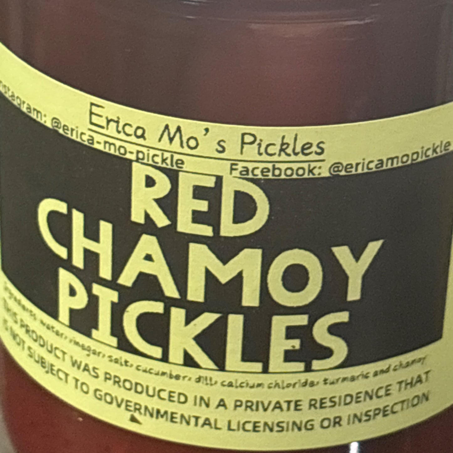 Erica Mo’s Red Chamoy Pickles