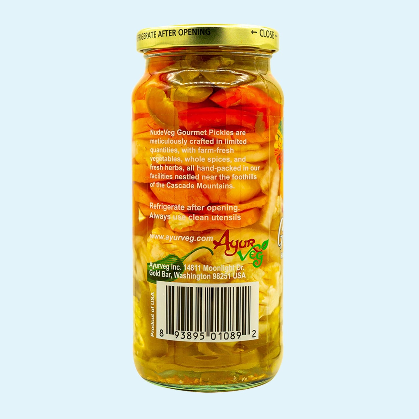 Pickled Giardiniera | Farm Fresh Mixed Vegetables | 16oz